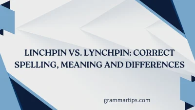 Linchpin vs. Lynchpin