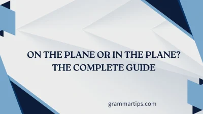 On the Plane or In the Plane